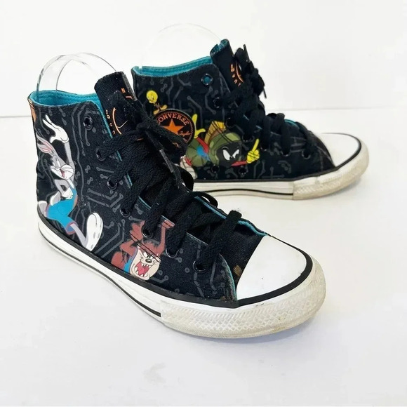 CONVERSE Chuck‎ Taylor X SPACE JAM Squad 2021 Youth Size 2 Unisex Athletic - Picture 8 of 9
